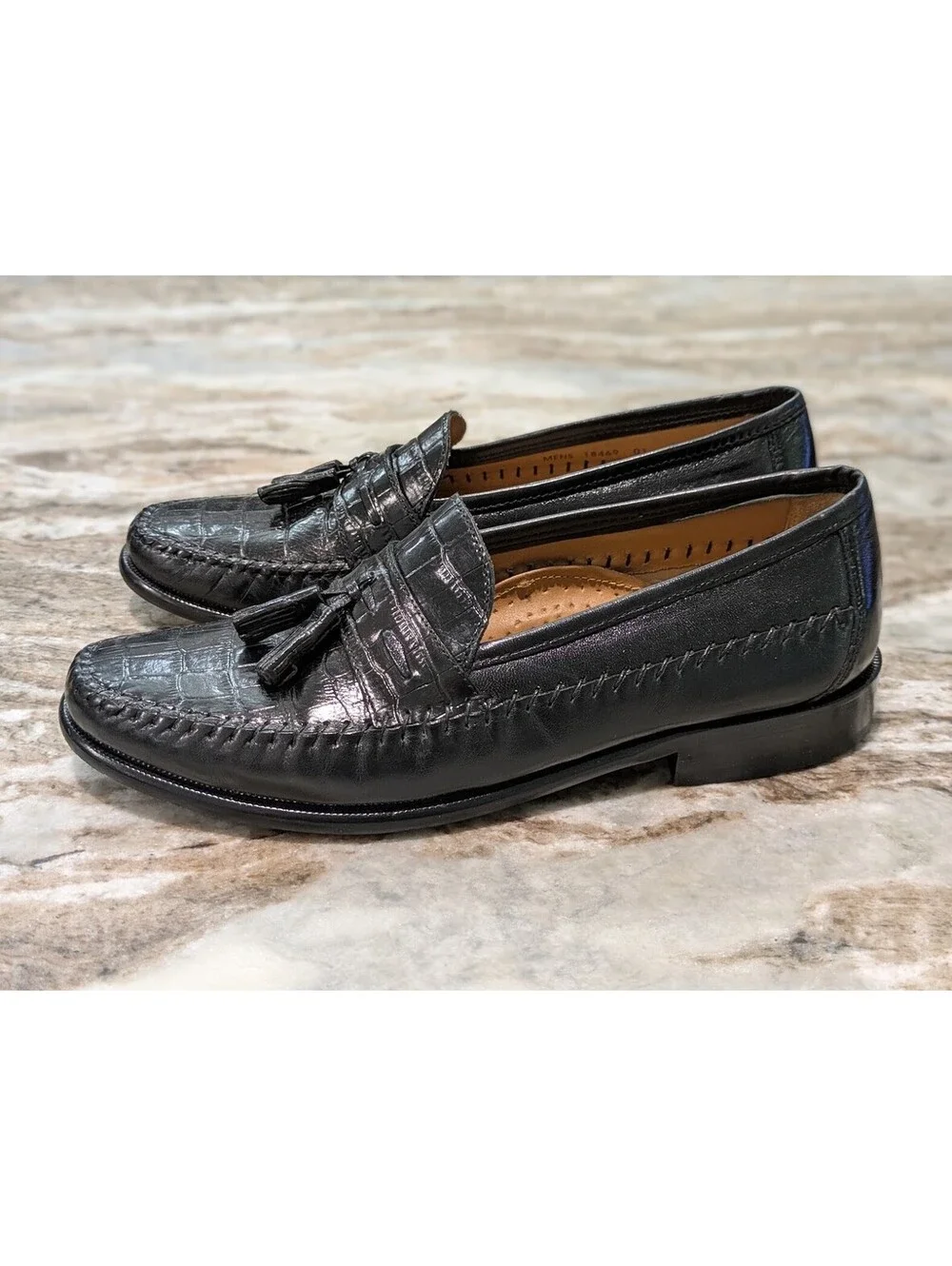 Florsheim Black Tassel Loafers 8.5 Velvet Noir